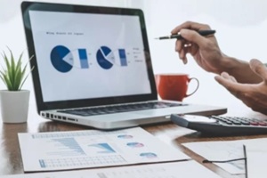 business casual team meeting working with new startup project