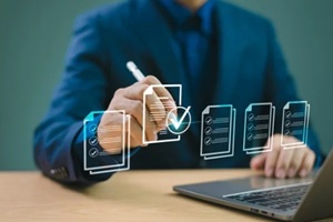 document audit inspection, business asset analysis concept