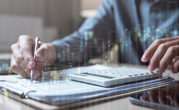 financial analysis technology concept