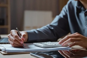 financial analysis technology concept