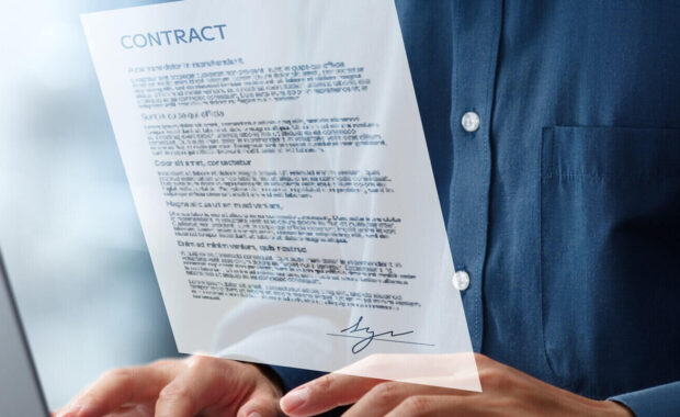 signing electronic contract agreement with digital signature